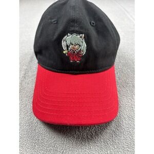 (NEW)INUYASHA: Anime Manga Series BallCap Adjustable Strap Black Hat Adult/Teens